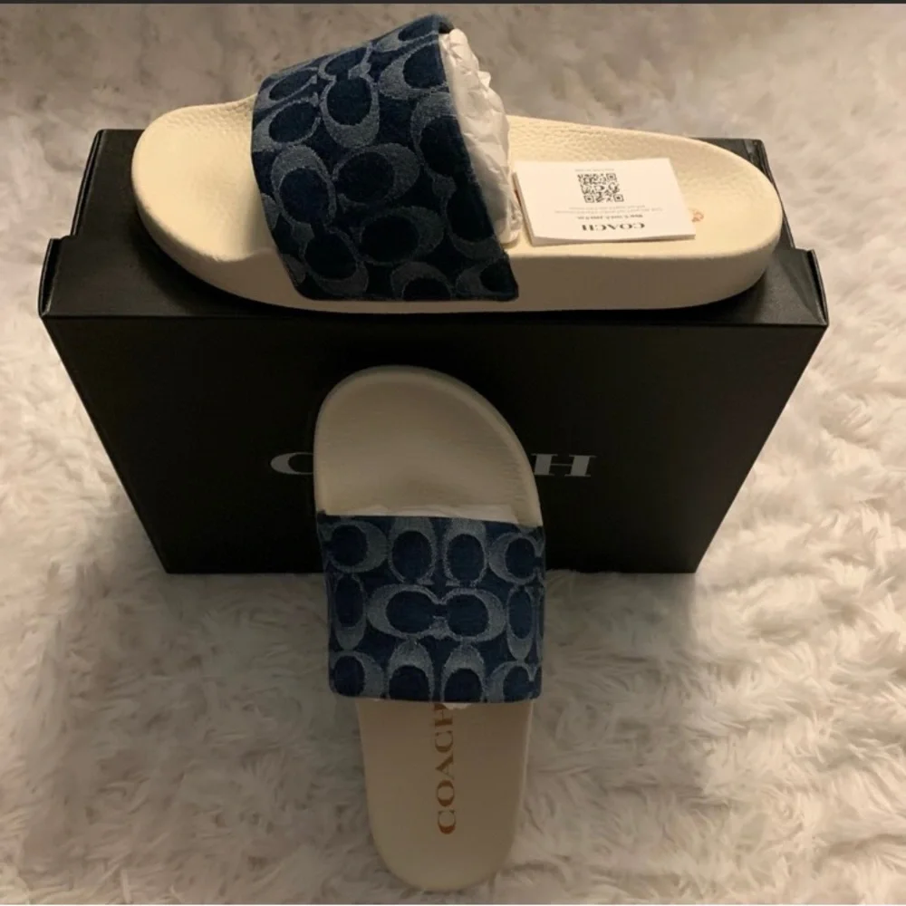 Coach Udele Pool Slides Shoes Sandals - Picture 5 of 5